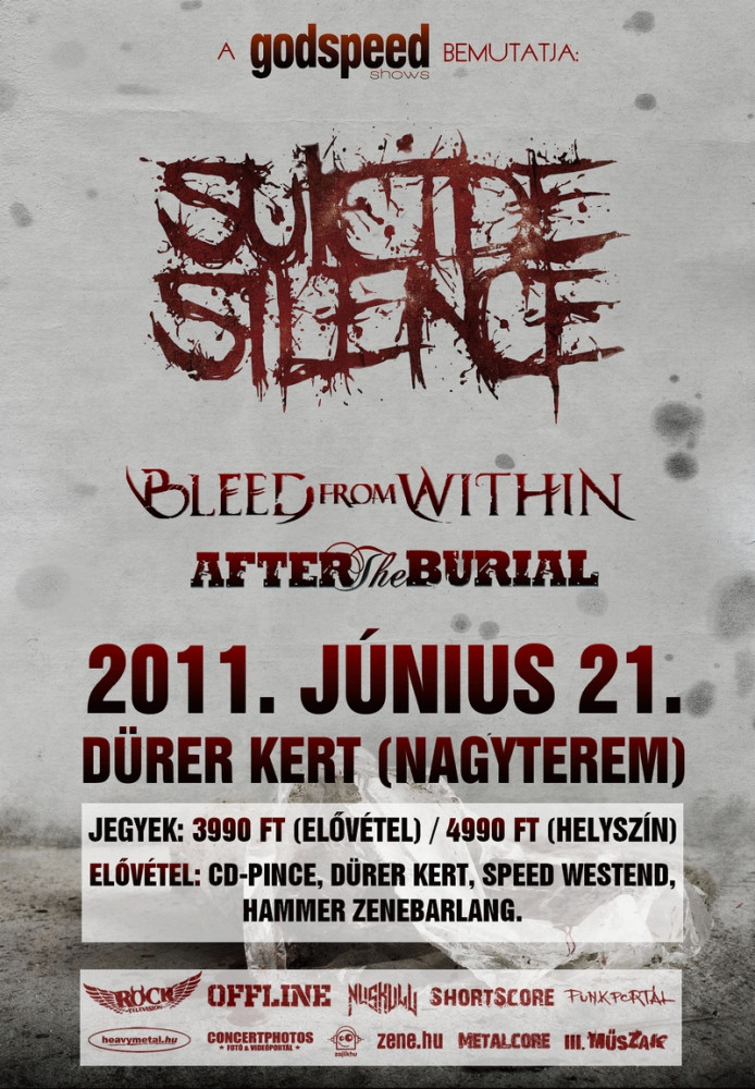 Suicide Silence, After The Burial @ Dürer Kert