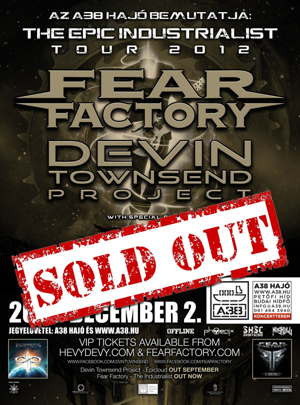 Fear Factory @ A38 Hajó