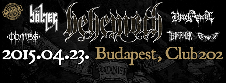 Death/black rituálé a Club 202-ben - újra Budapesten járt a Behemoth!