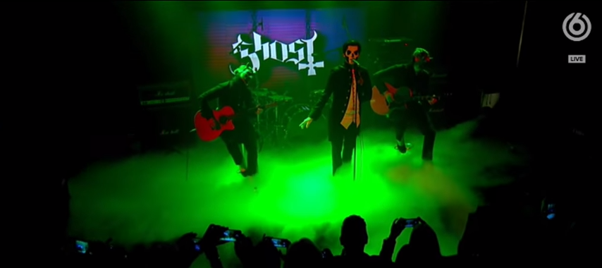 Akusztikus műsort játszott a Ghost egy svéd díjátadón