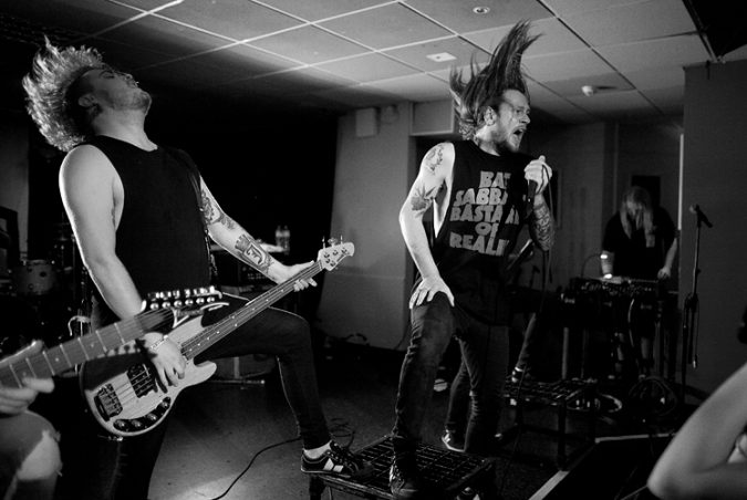 While She Sleeps perform at the Slam Dunk festival in Cardiff University, Cardiff, Wales. 28 May 2012 Photo by Adam Gasson / threesongsnoflash.net